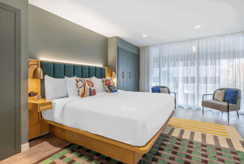 Image is of the United Artist's suite at Motif on Music Row for a Nashville stay, your way